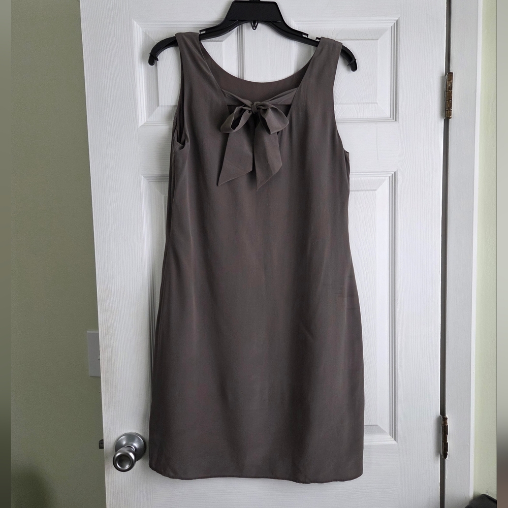 Cynthia Rowley ✨️ Gray Silk Midi Women's Dress Size 8